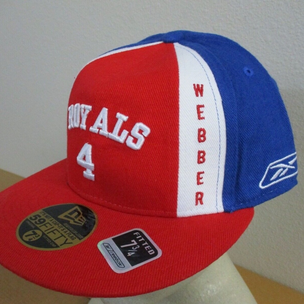 Cincinnati Royals Hat Mens Blue Red Fitted 7 3/4 Chris Webber New Era Hardwood